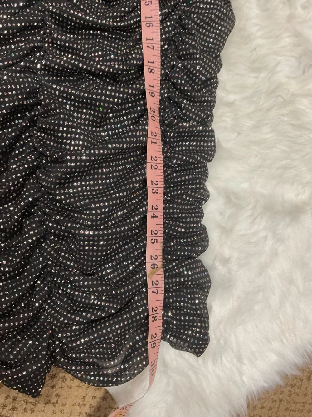 For Love & Lemons Victorias Secret Black All That Glitters Skirt